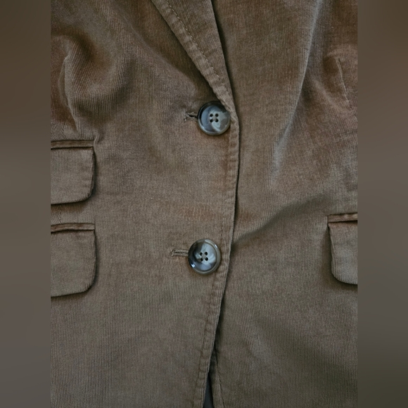 NWT - Jones New York Tan Stretch Corduroy Blazer - Size 14W - Picture 6 of 9